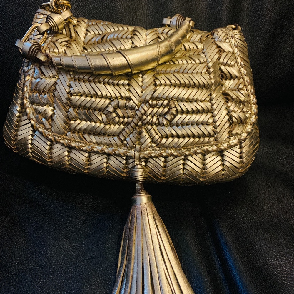 Anya Hindmarch woven leather handbag